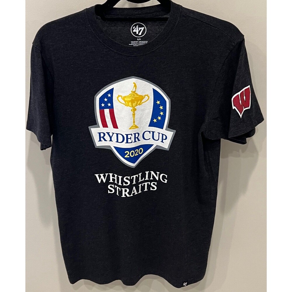 Whistling Straits 2020 Ryder Cup '47 Brand T-Shirt Men's Size Small Badgers Logo